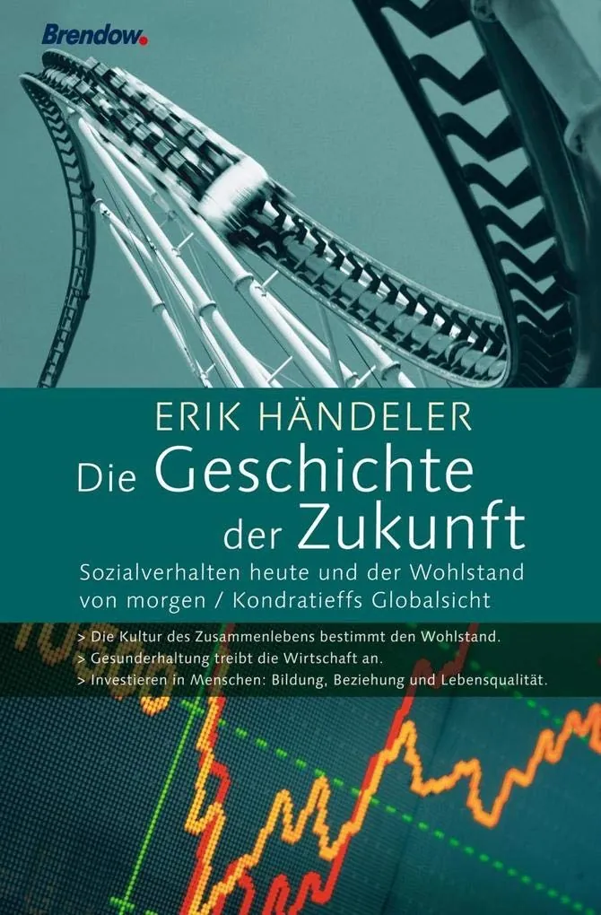 Buchcover 'Die Geschichte der Zukunft' von Erik Händeler – Sozialverhalten und Wohlstand im Kondratieff-Zyklus, Brendow Verlag